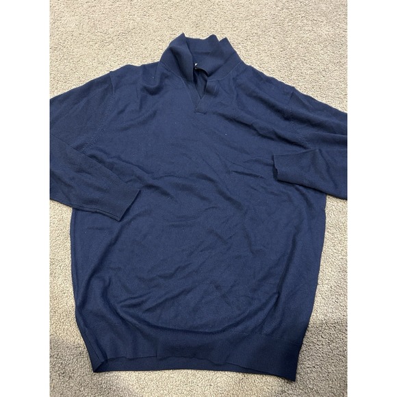 Collars And Co Other - Collars And Co Australian Merino Wool Men's‎ Sweater Blue Men's Size Large NWT